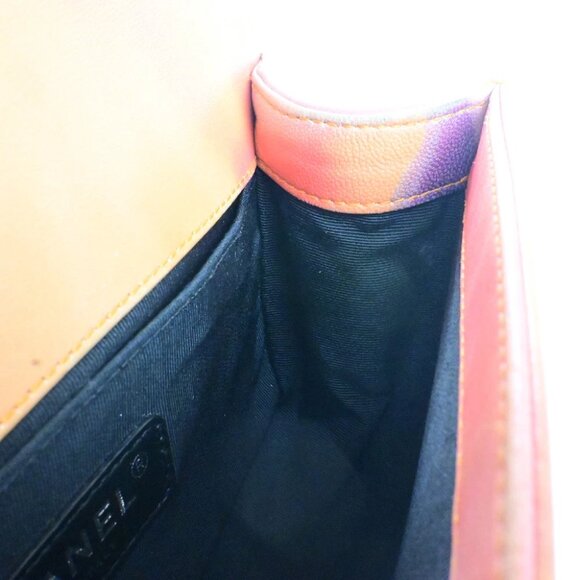 CHANEL Boy CC Logo Flower Power Chain Shoulder Bag Leather Pink SHW 342RK970 - Picture 7 of 16